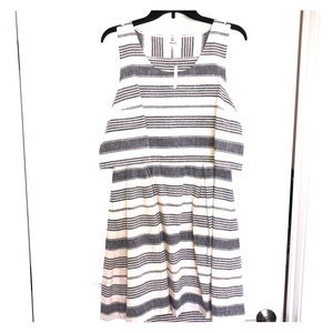 Madewell two-part dress with open tulip back
